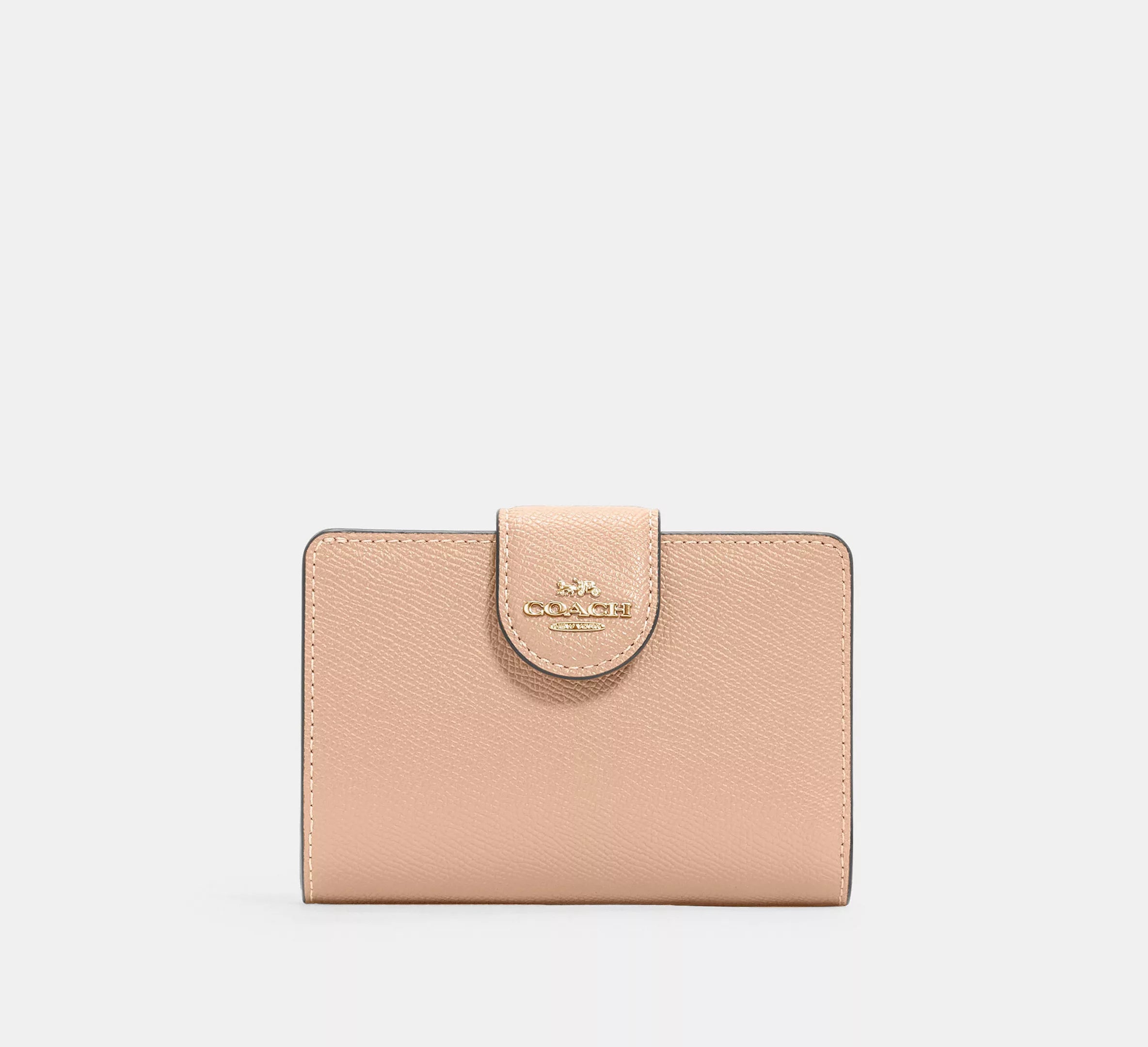 Cartera mediana con cremallera en las esquinas de Coach