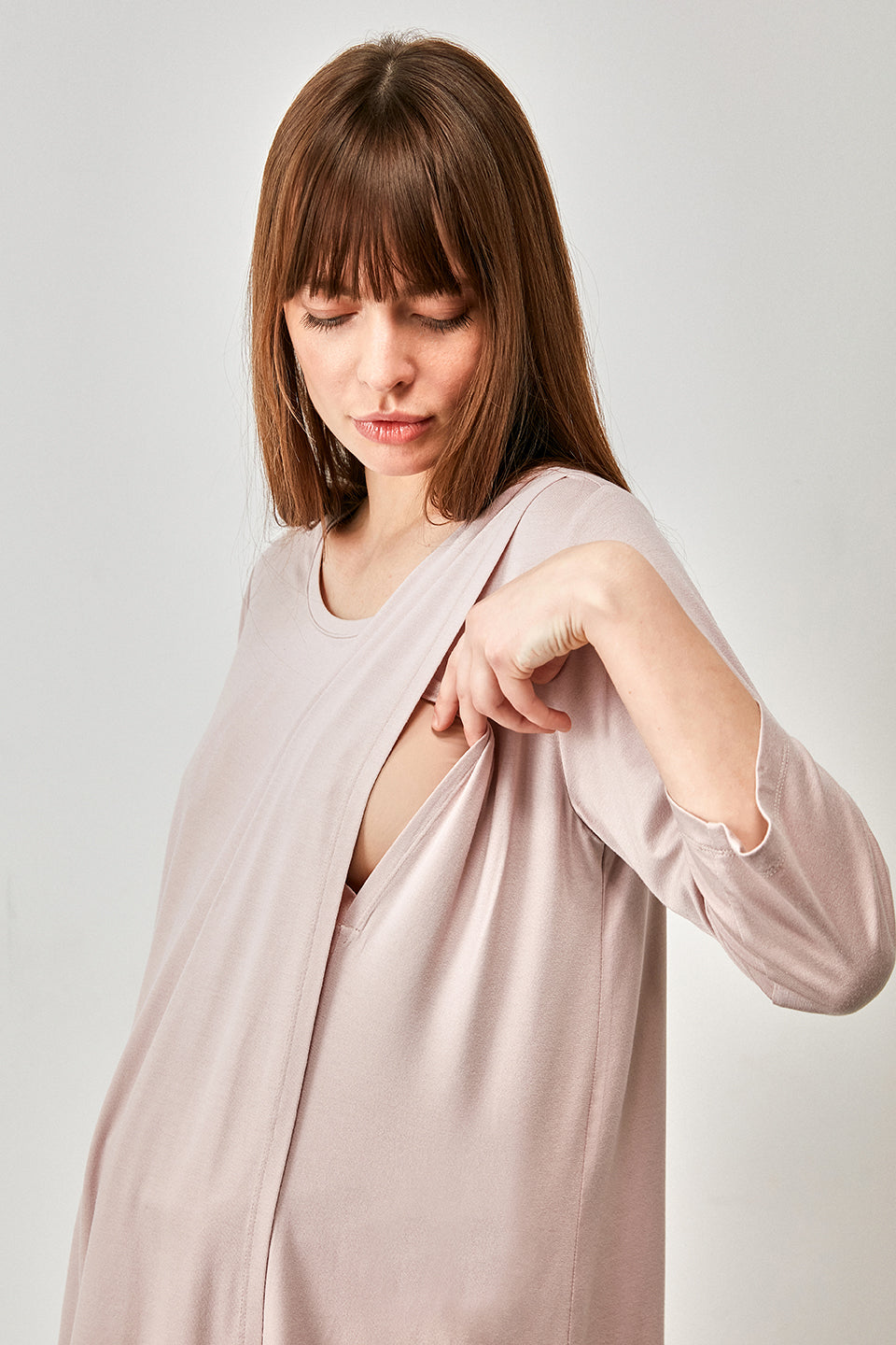 Catherine's Women's Maternity & Nursing Solid Pajama Set