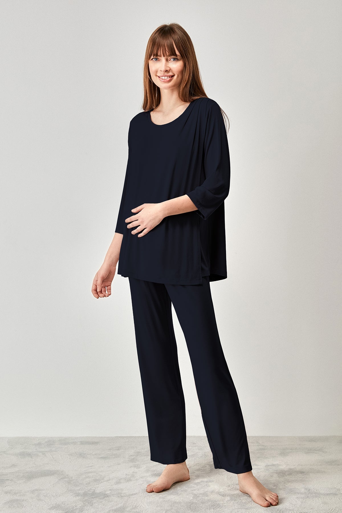 Catherine's Women's Maternity & Nursing Solid Pajama Set