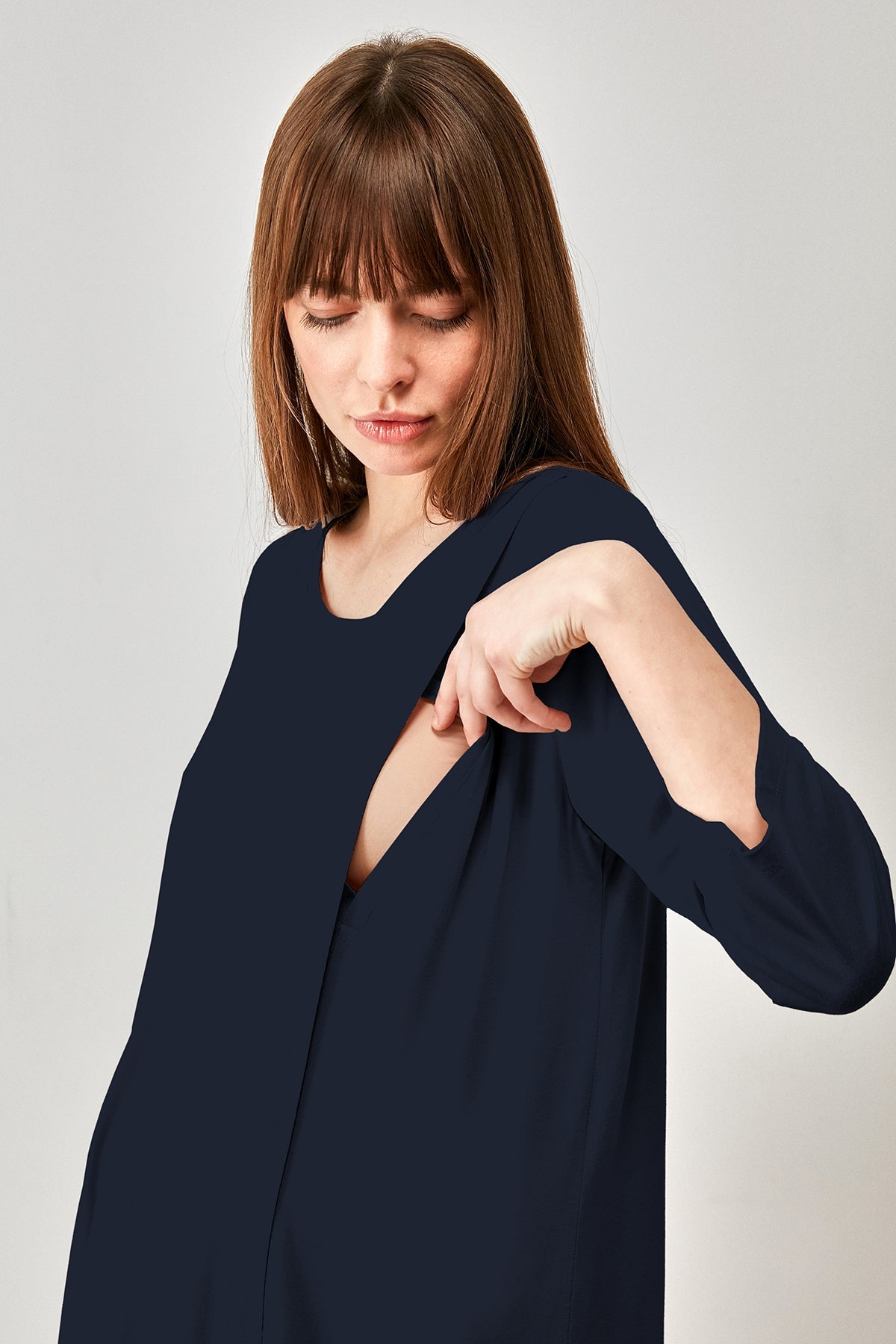 Catherine's Women's Maternity & Nursing Solid Pajama Set