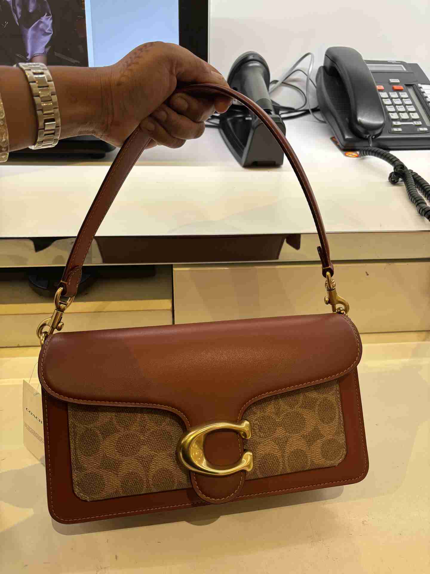 Coach Tabby 26 Signature Shoulder Bag