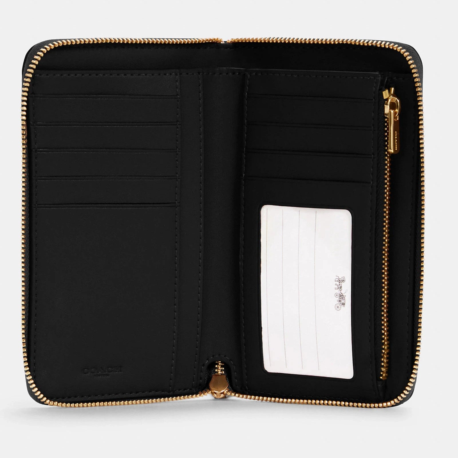 Cartera mediana con cremallera y portadocumentos Coach