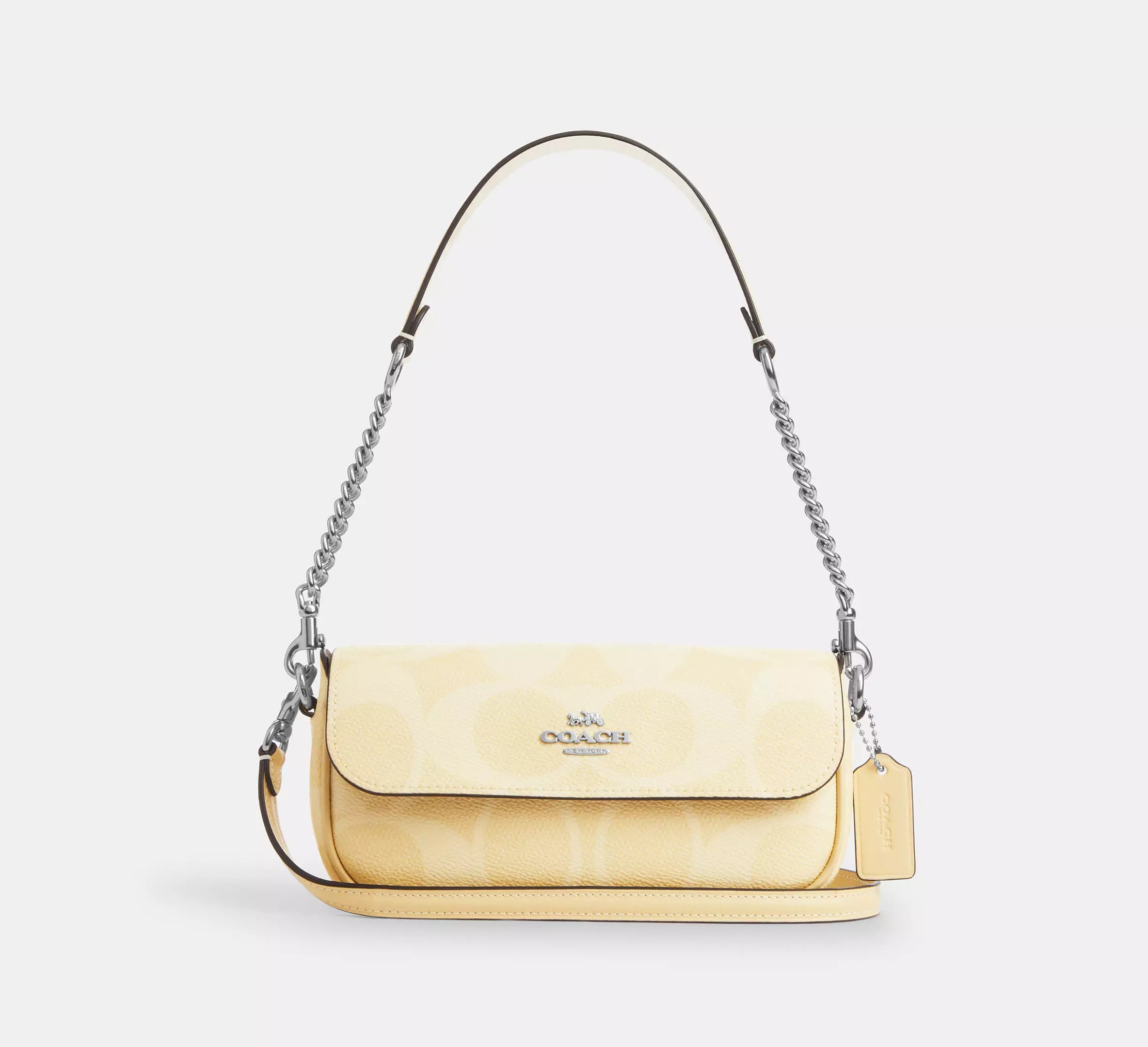 Coach Hailey Flap Bag In Signature Canvas