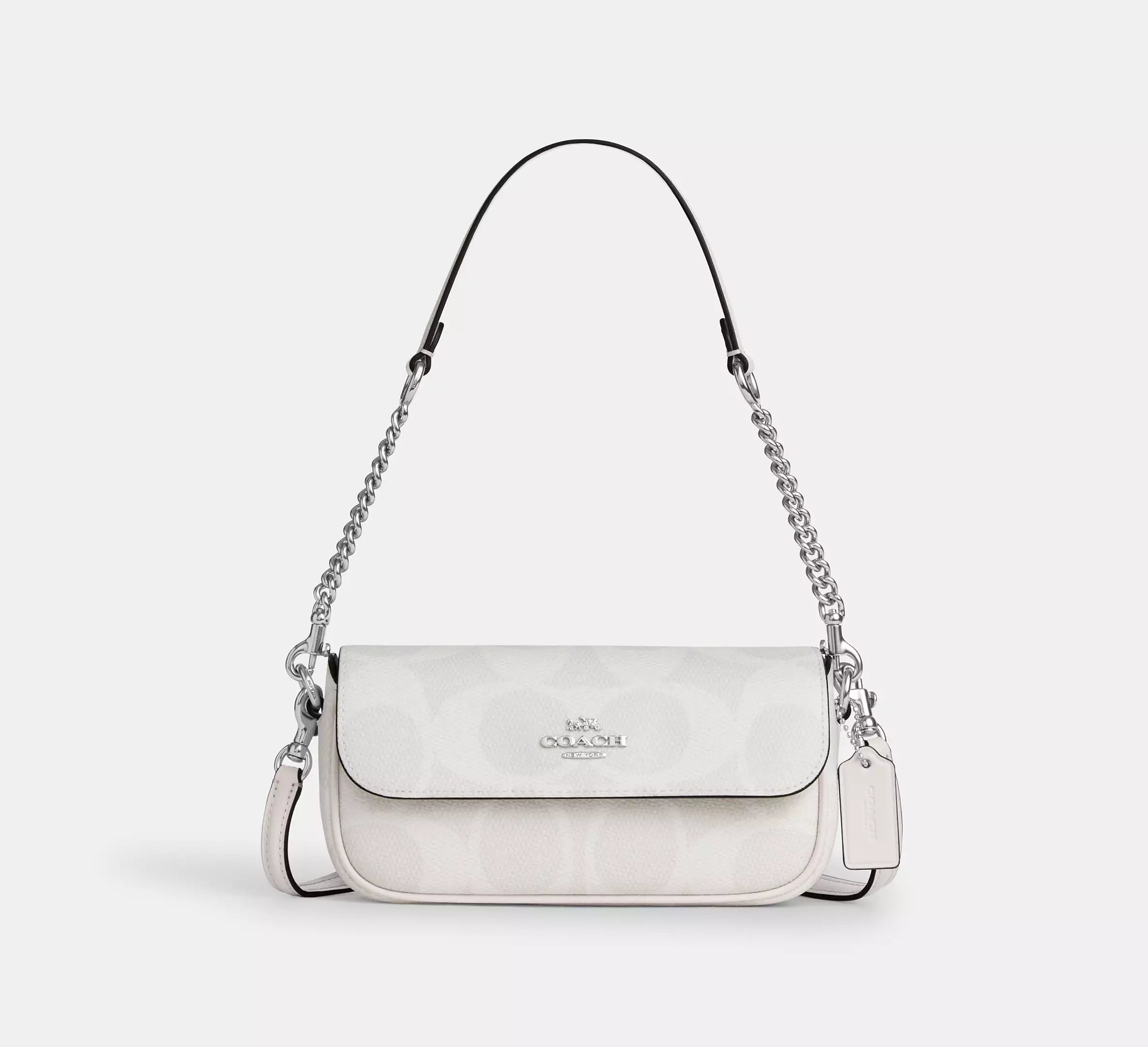 Coach Hailey Flap Bag In Signature Canvas
