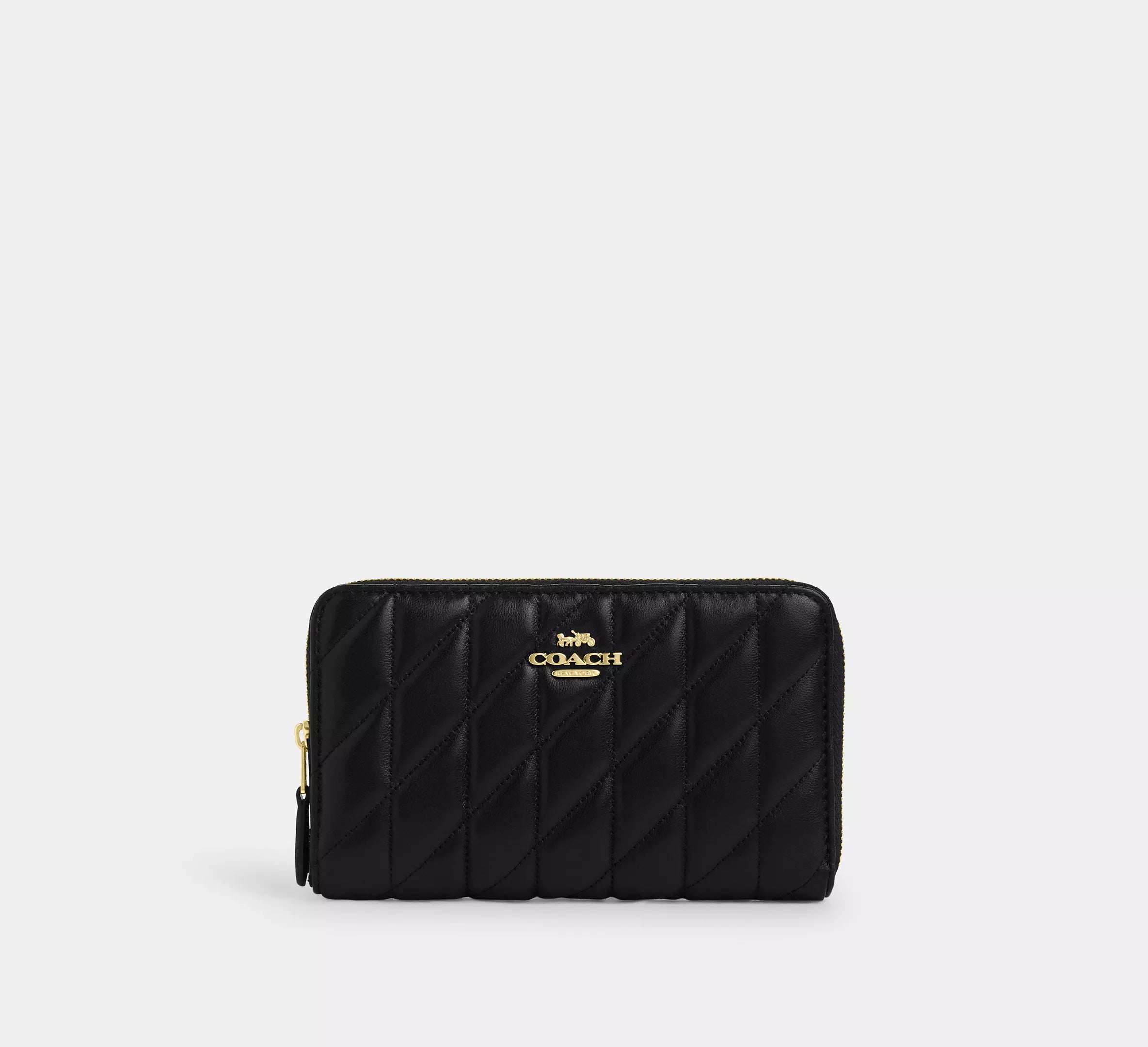 Cartera mediana con cremallera y portadocumentos Coach