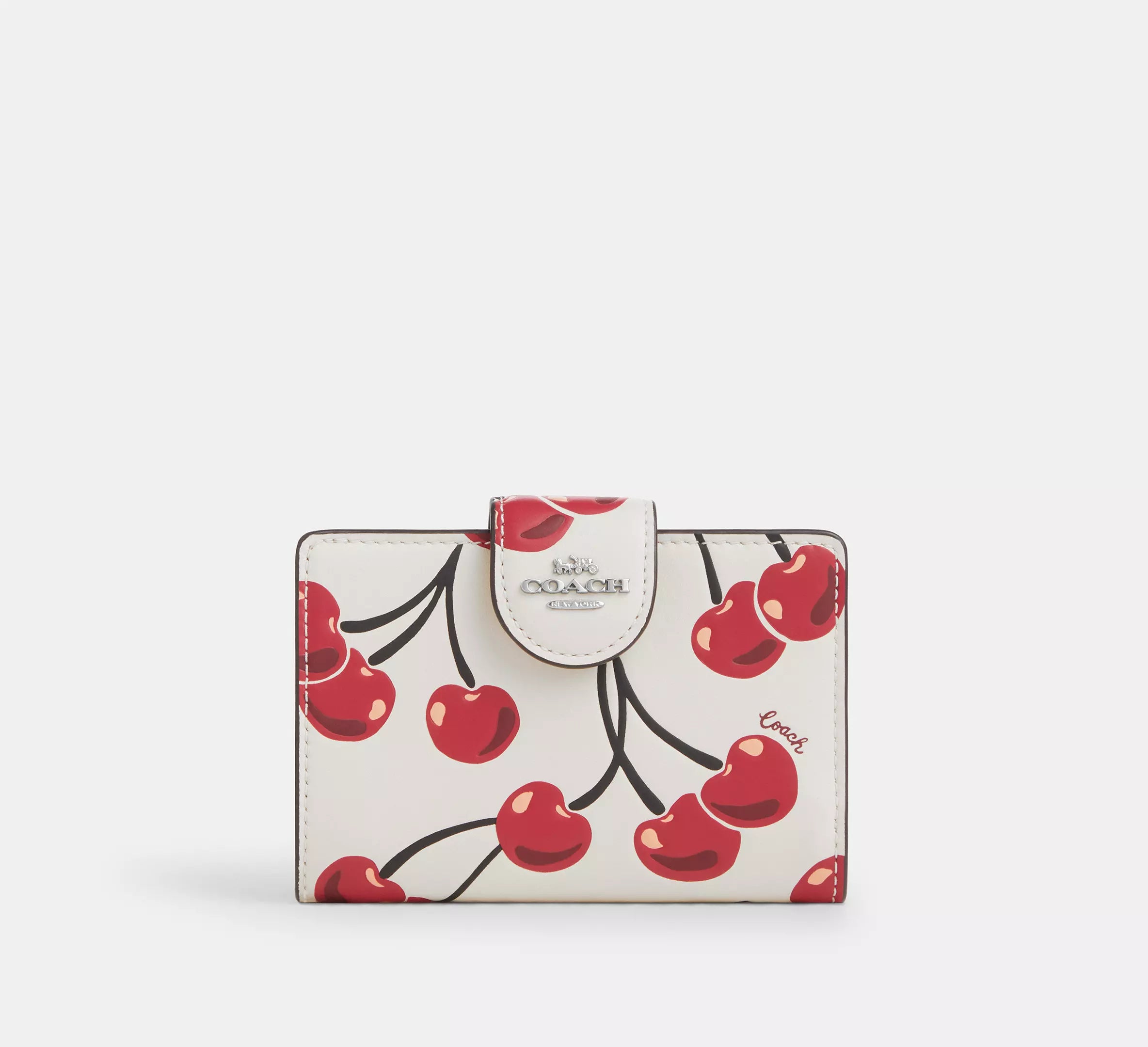 Cartera mediana con cremallera en las esquinas de Coach