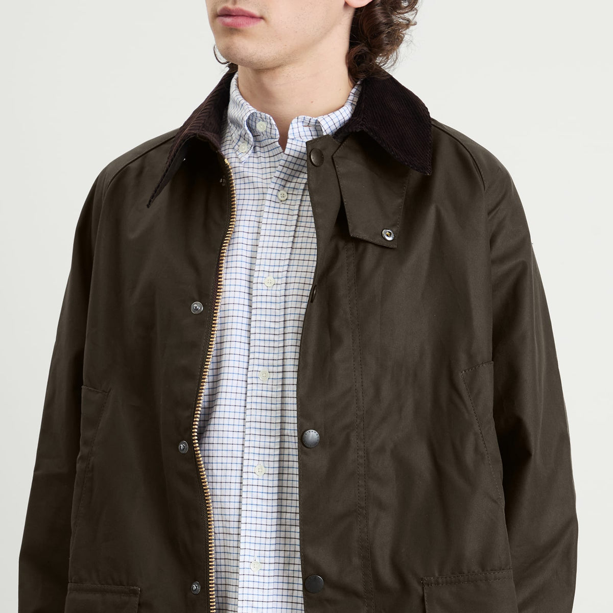 Barbour Men's Classic Bedale Waxed Cotton Jacket – Olive