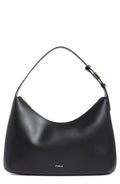 Furla Febe Leather Hobo Bag - Black