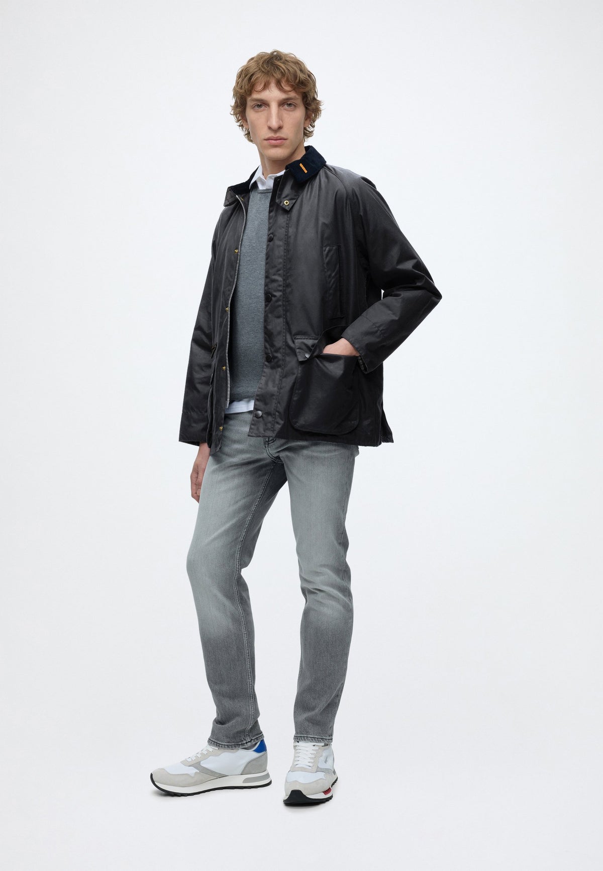 Barbour Men's Icons Bedale Waxed Cotton Jacket – Navy