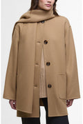 Barbour Women's Clementine Scarf Detail Wool Blend Coat