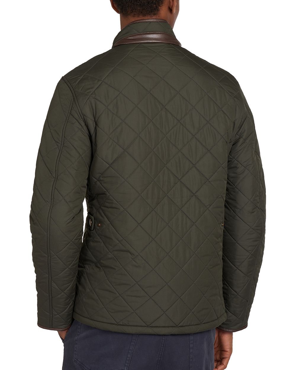 Barbour Powell Polar Quilt Jacket Sage back