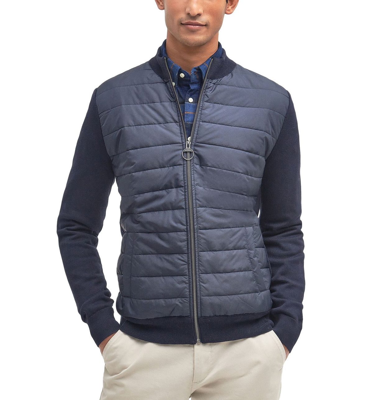 Barbour Men's Mixed Media Jacket Navy