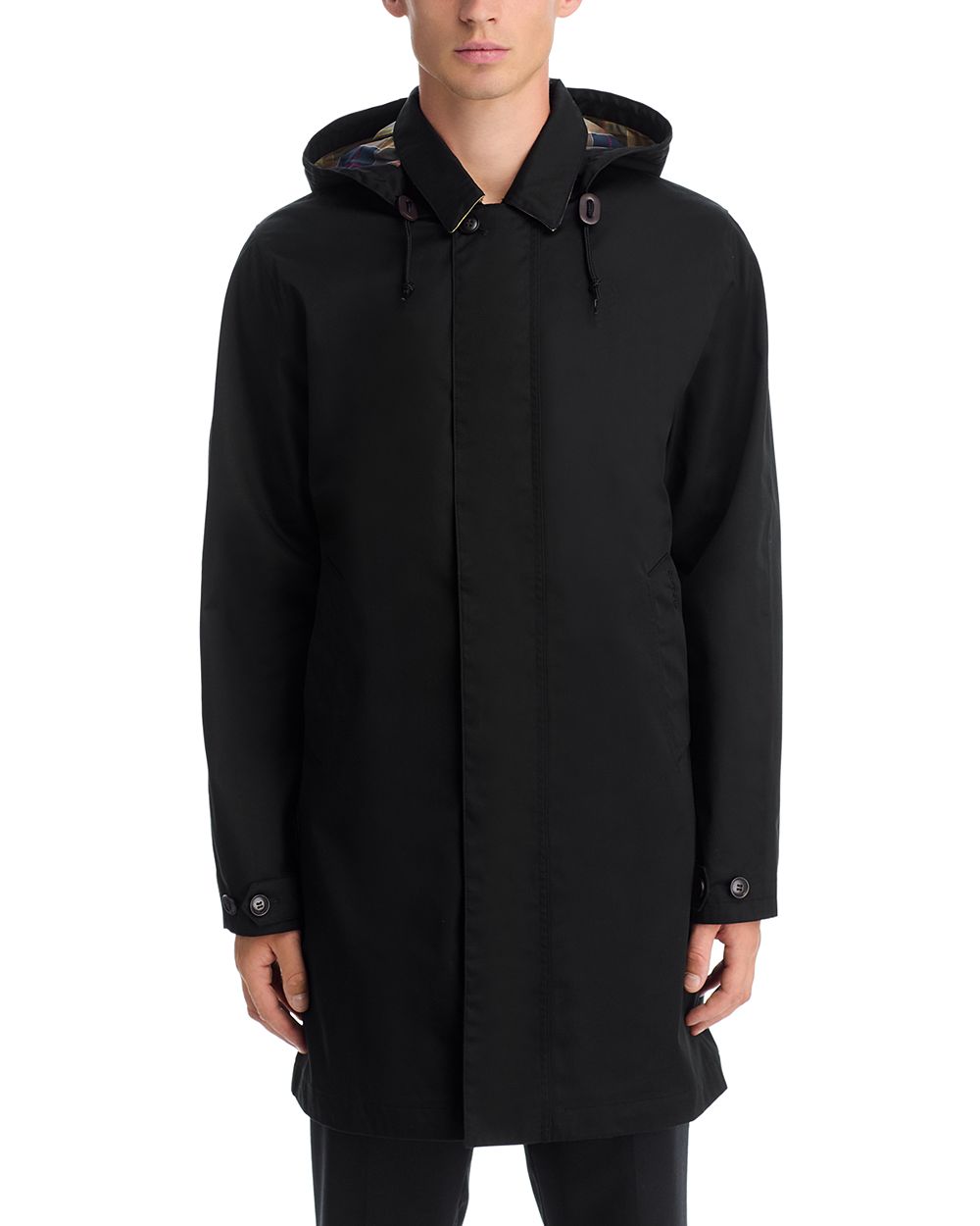 Barbour Lorig Mac Waterproof Jacket Black back