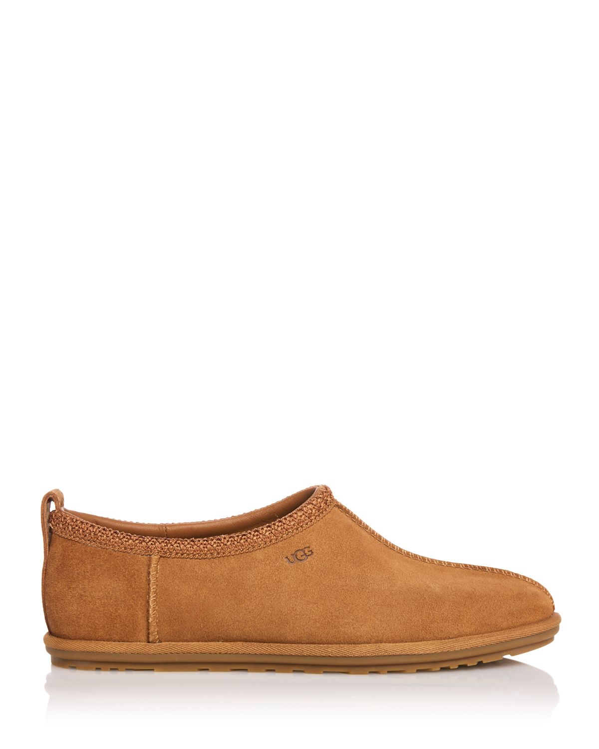 UGG Tasman Leather Deconstructed Clog Chestnut