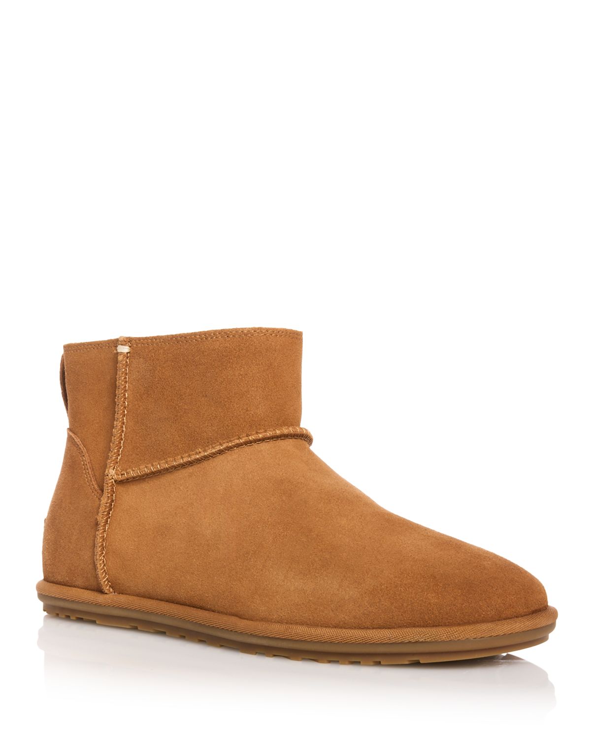 UGG Classic Mini Leather Deconstructed Bootie Chestnut