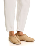 UGG Tasman Leather Deconstructed Clog Sand