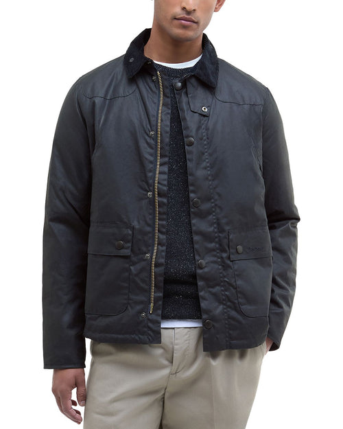 Barbour Men's Reelin Cotton Wax Jacket Navy