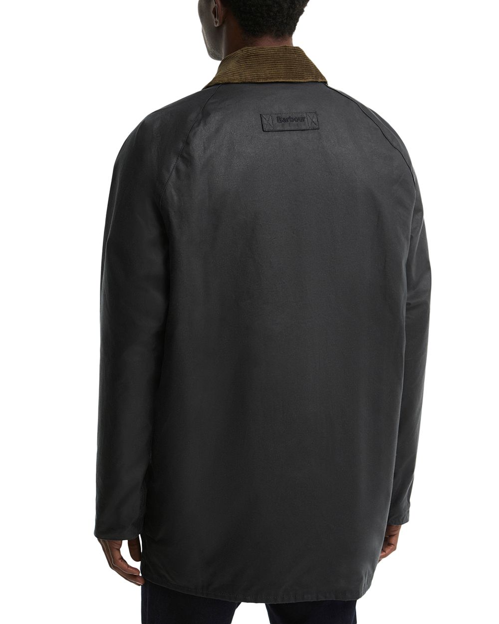 Barbour Icons Beaufort Cotton Wax Jacket Navy back