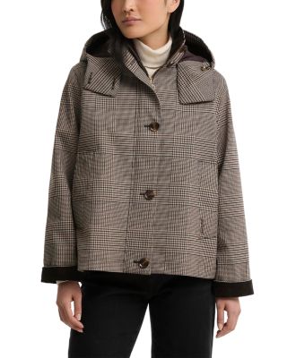 Barbour Connie Showerproof Hooded Jacket Prince of Wales Check 2