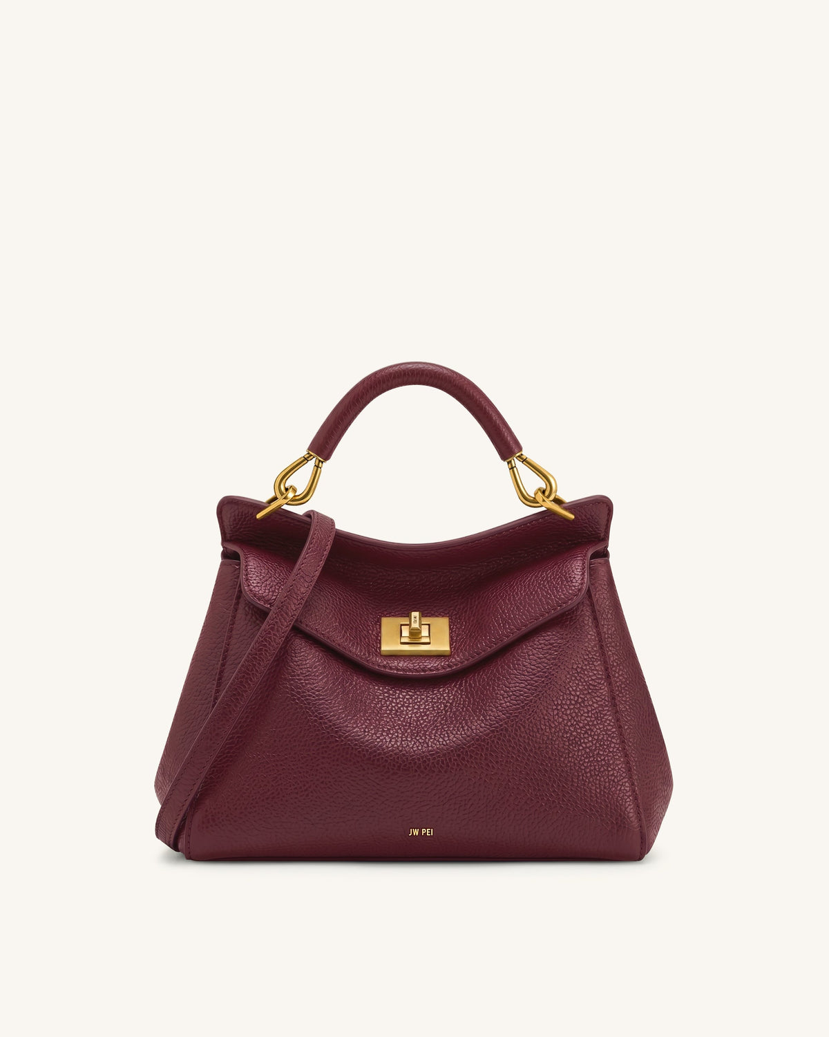 JW PEI Lucia Classic Top Handle Bag - Deep Burgundy