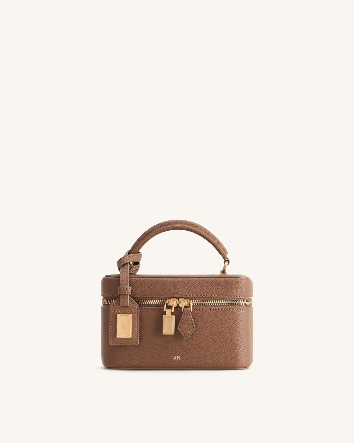 JW PEI Cleo Box Shape Top Handle Bag - Brown