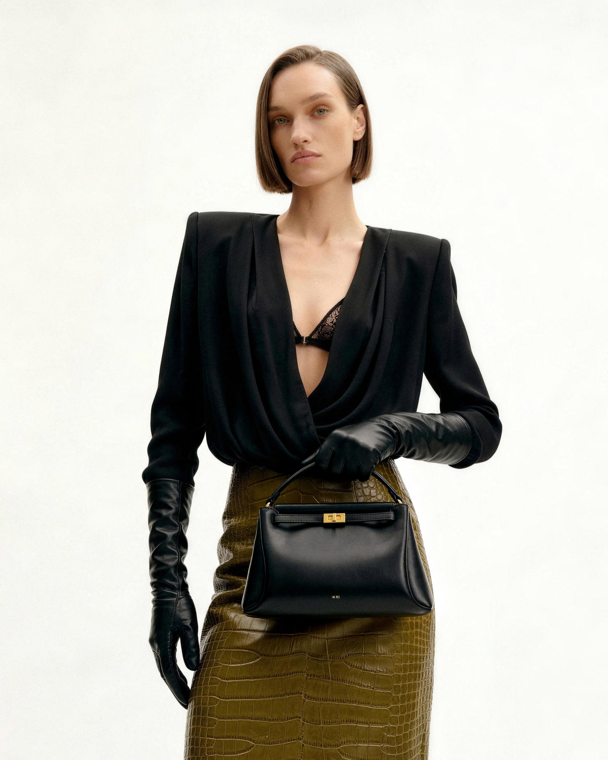 JW PEI Carmen Top Handle Bag - Black side