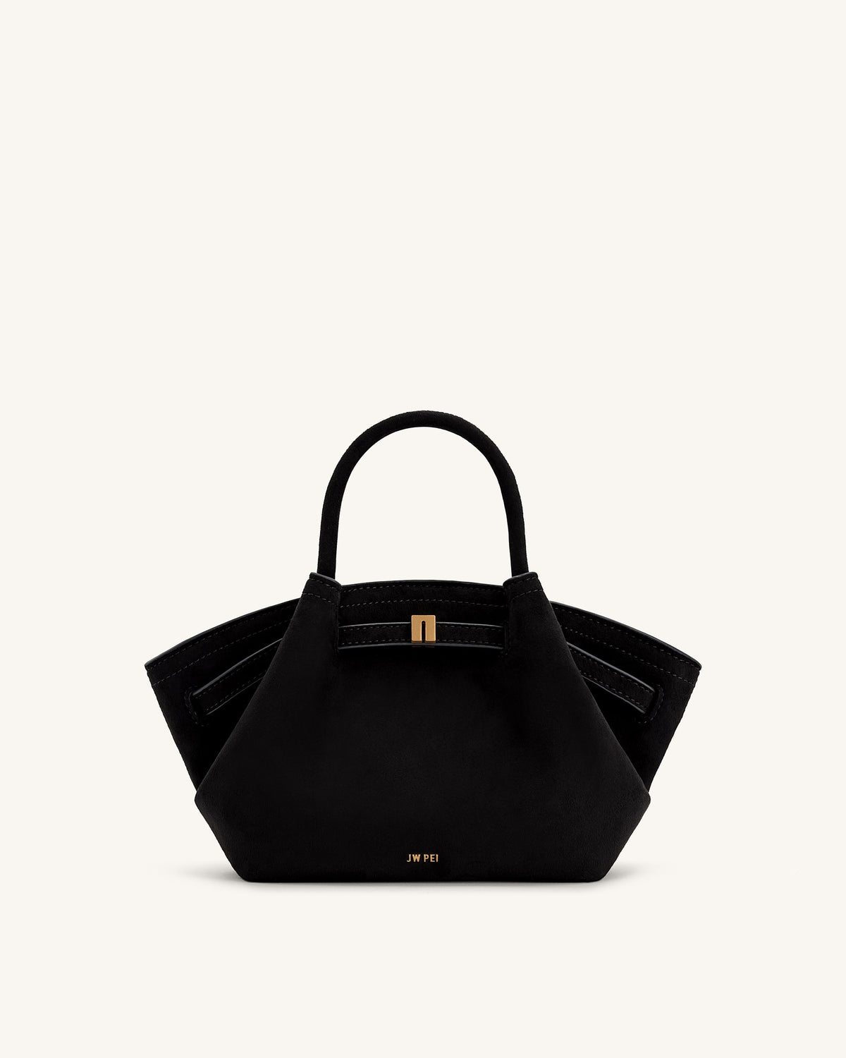 JW PEI Hana Mini Tote Bag - Faux Suede - Black