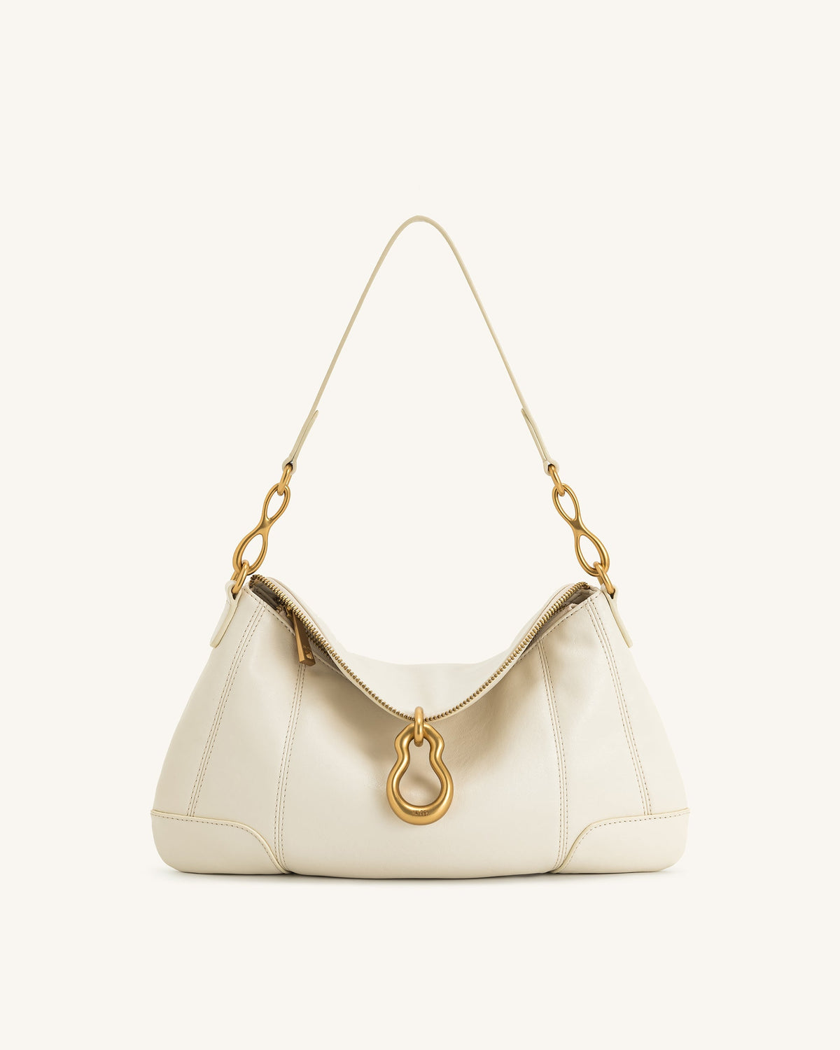 JW PEI Jayla Metal Pendant Shoulder Bag - White