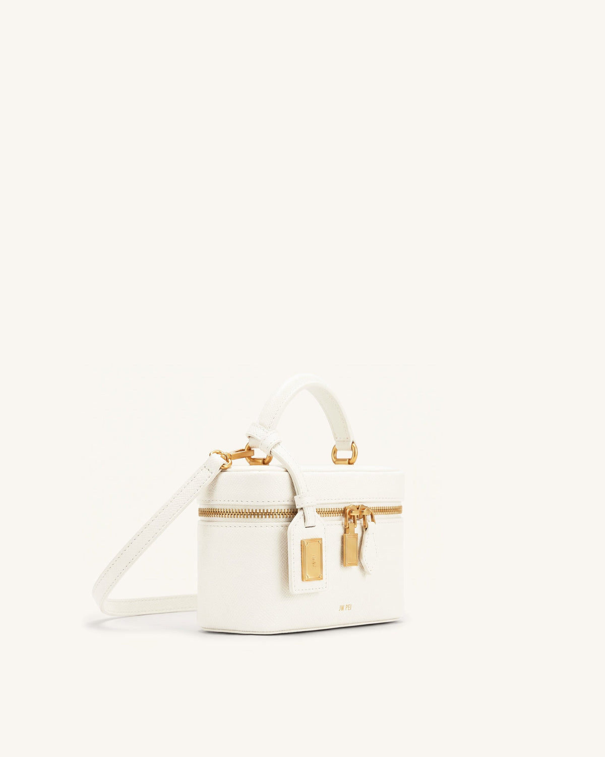 JW PEI Cleo Box Shape Top Handle Bag - Off-White side