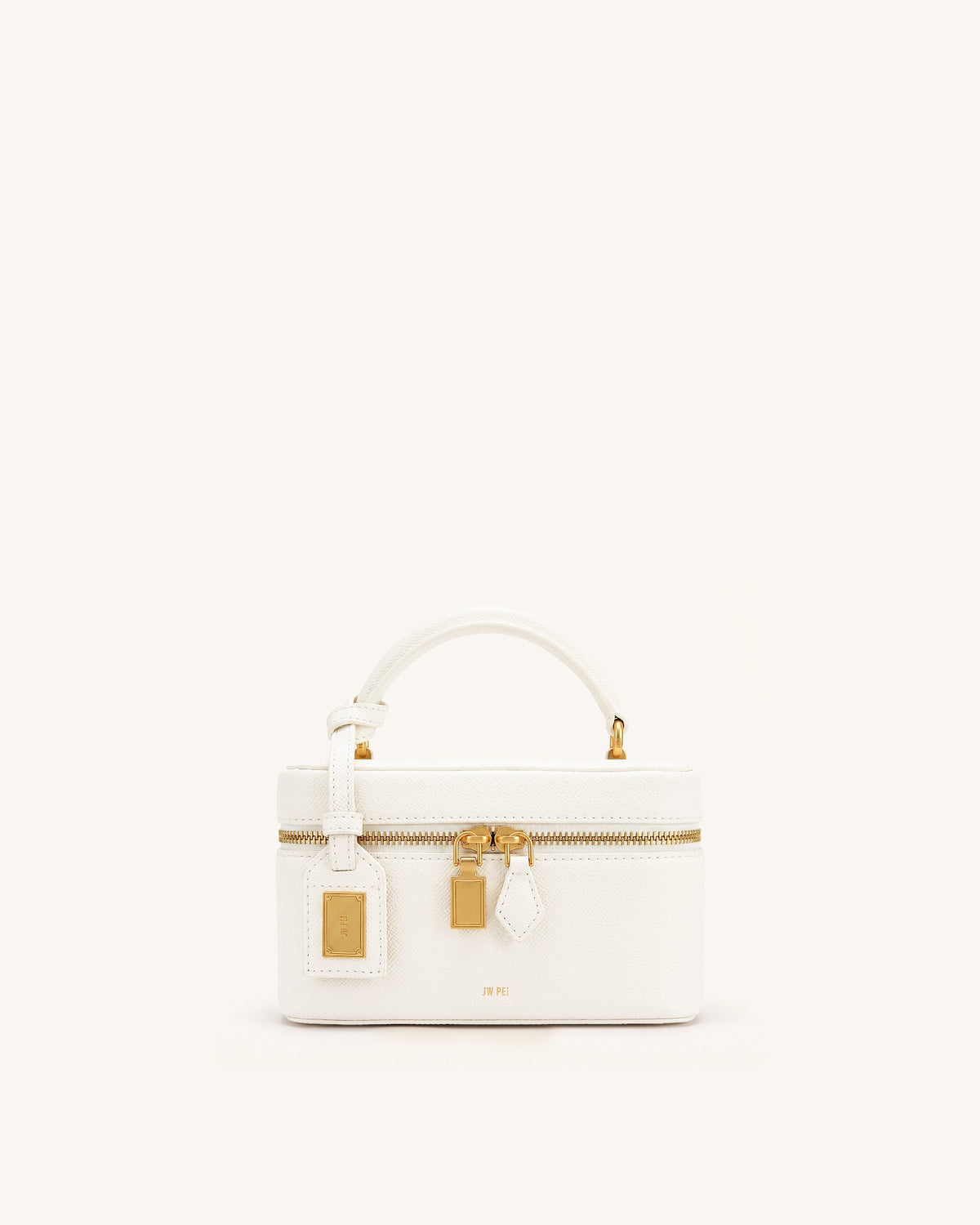 JW PEI Cleo Box Shape Top Handle Bag - Off-White
