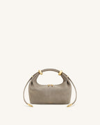 JW PEI Ellie Top Handle Bag - Faux Suede Grey