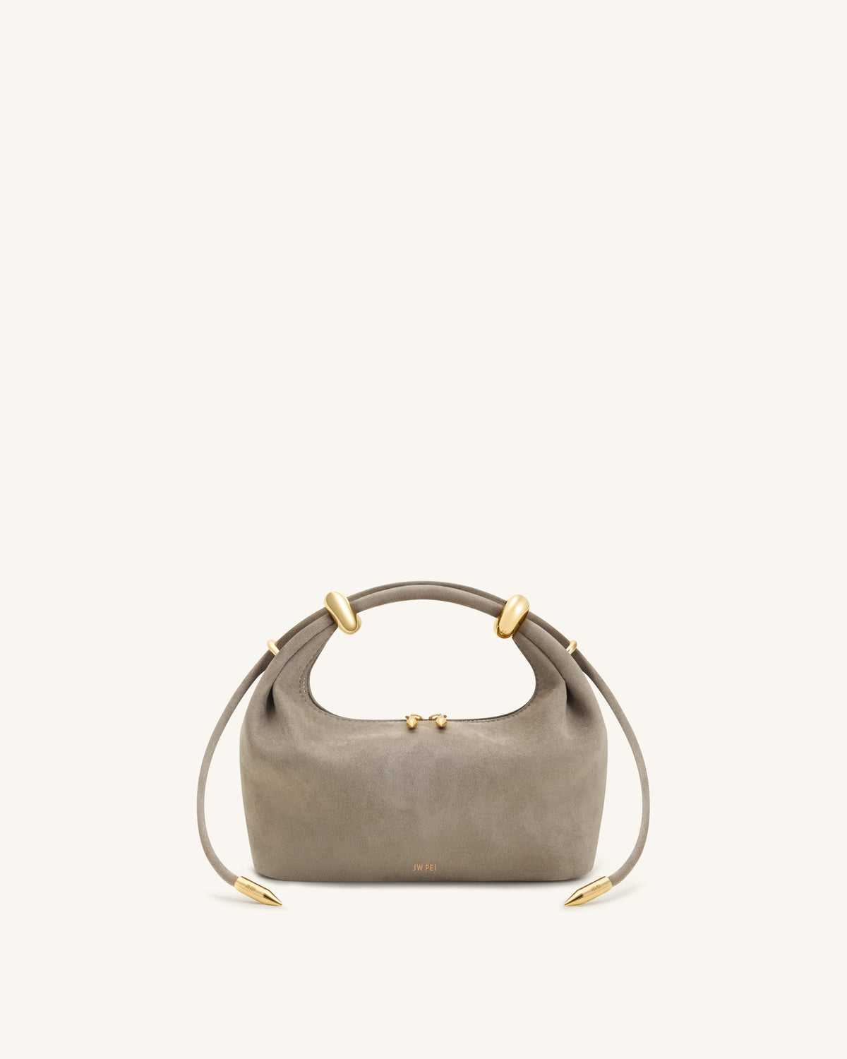 JW PEI Ellie Top Handle Bag - Faux Suede Grey