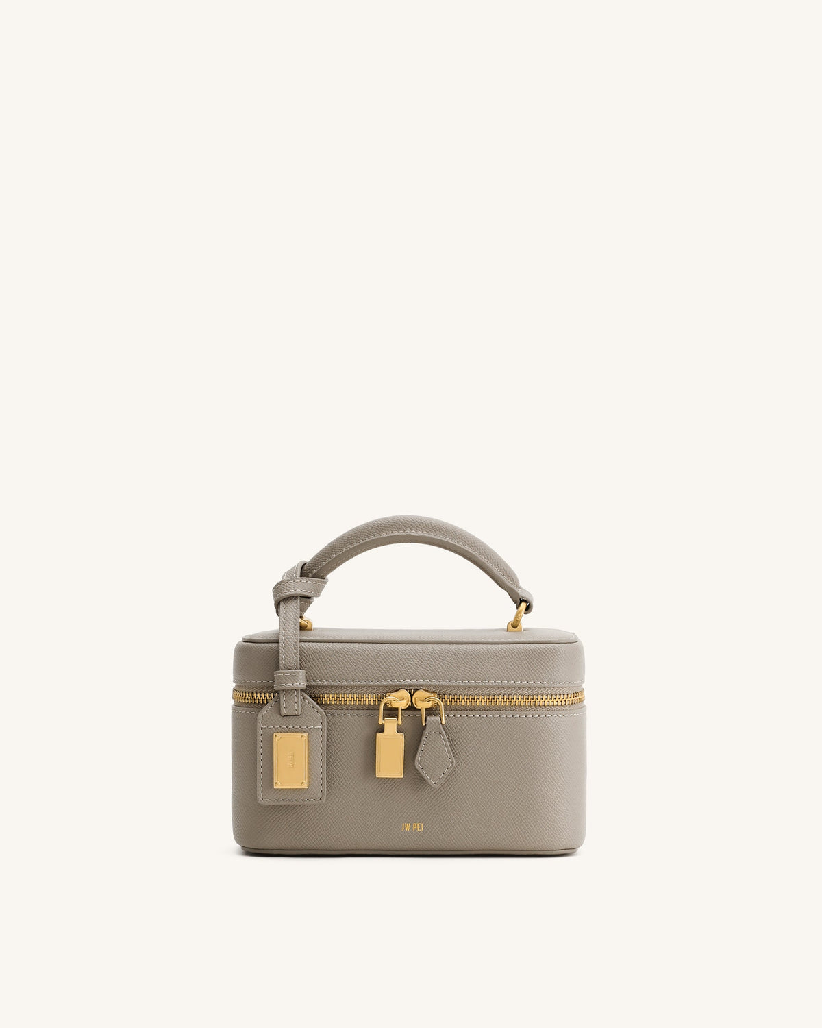 JW PEI Cleo Box Shape Top Handle Bag - Taupe