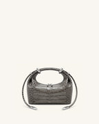 JW PEI Ellie Top Handle Bag - Medium Gray Croc