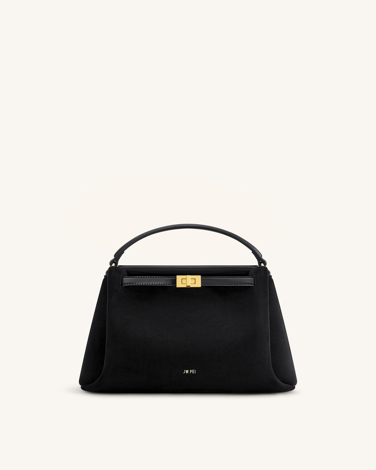 JW PEI Carmen Top Handle Bag - Faux Suede - Black
