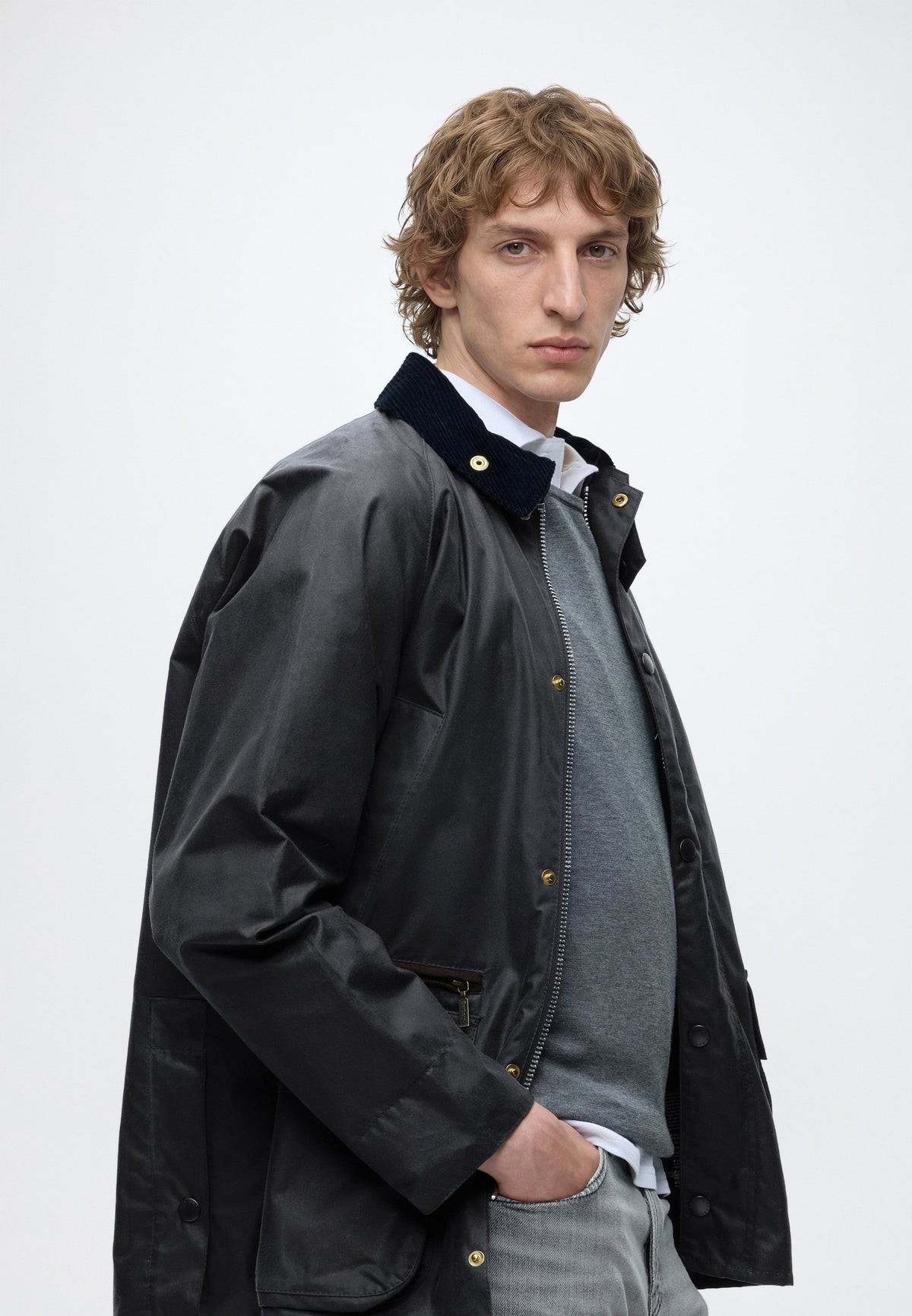 Barbour Men's Icons Bedale Waxed Cotton Jacket – Navy