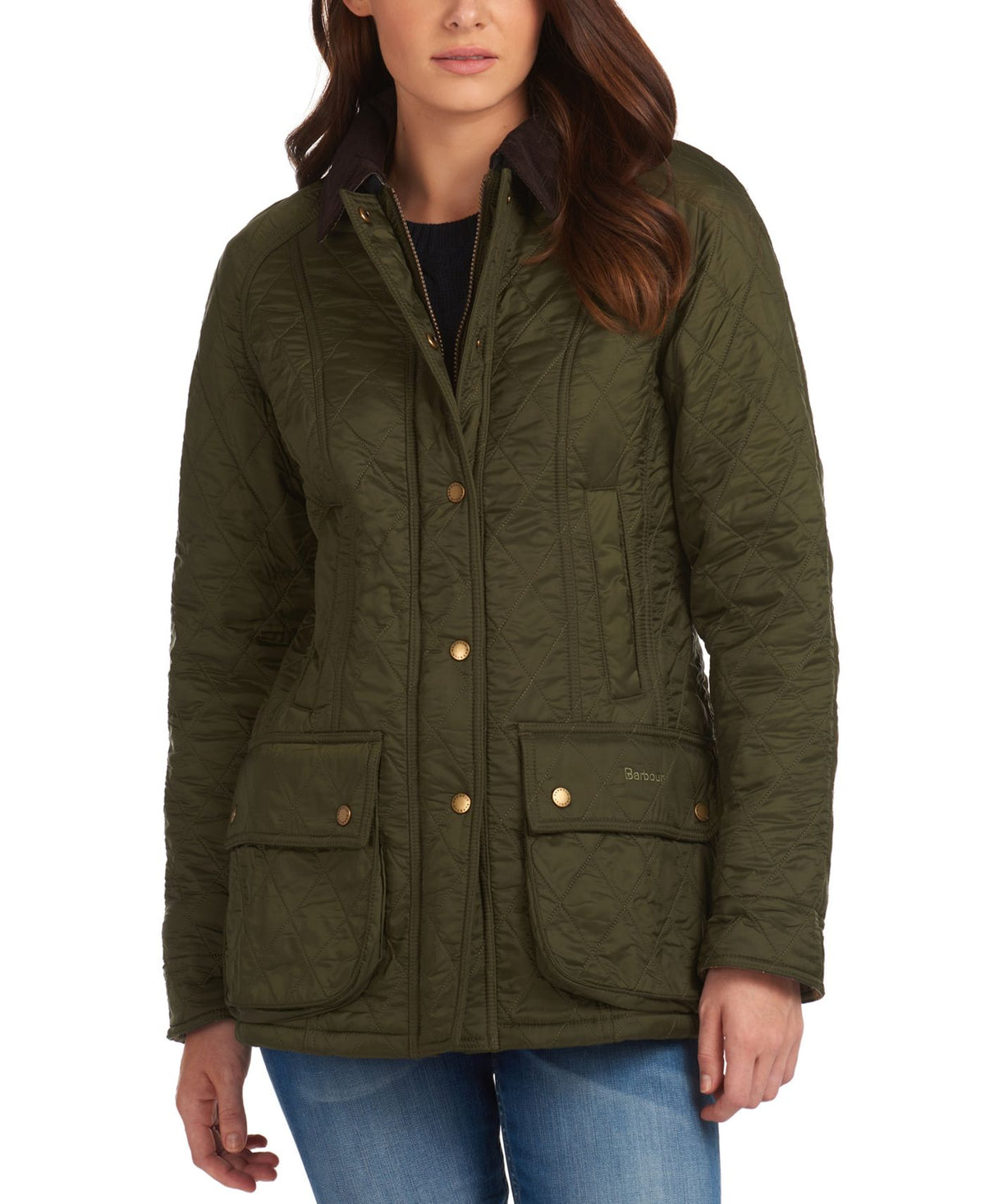 Barbour Women's Beadnell Polarquilt Jacket Olive