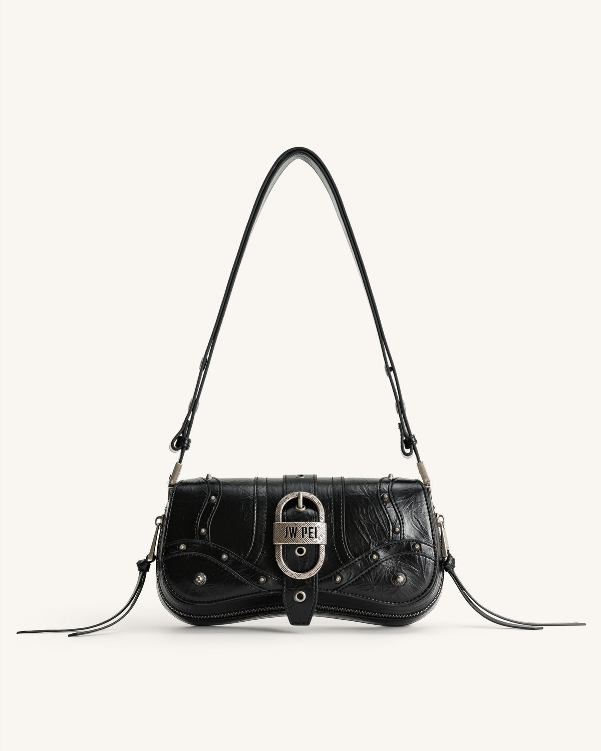 JW PEI Joy Crushed Shoulder Bag - Black