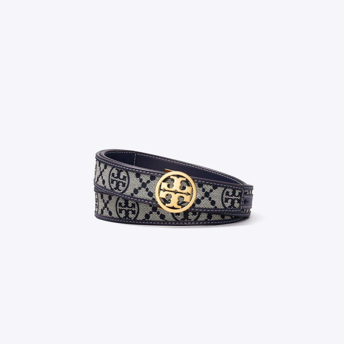 Tory Burch 1" T Monogram Miller Belt
