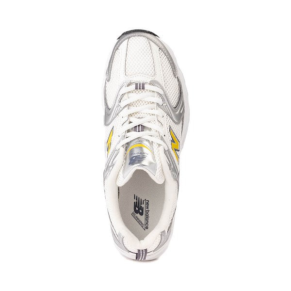 New Balance 530 - Gray with off white and yellow 3