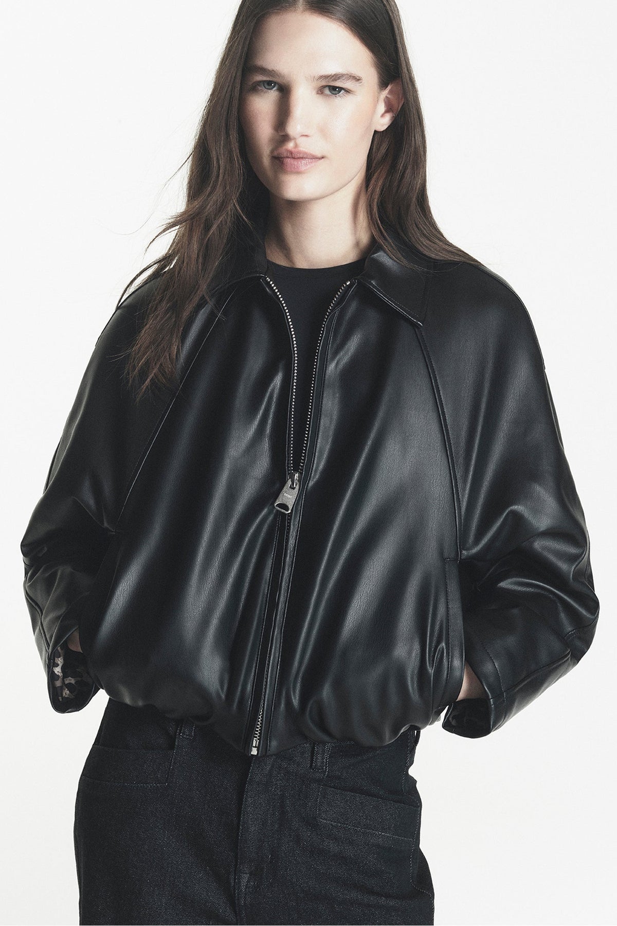 DKNY Bubble Hem Jacket Black