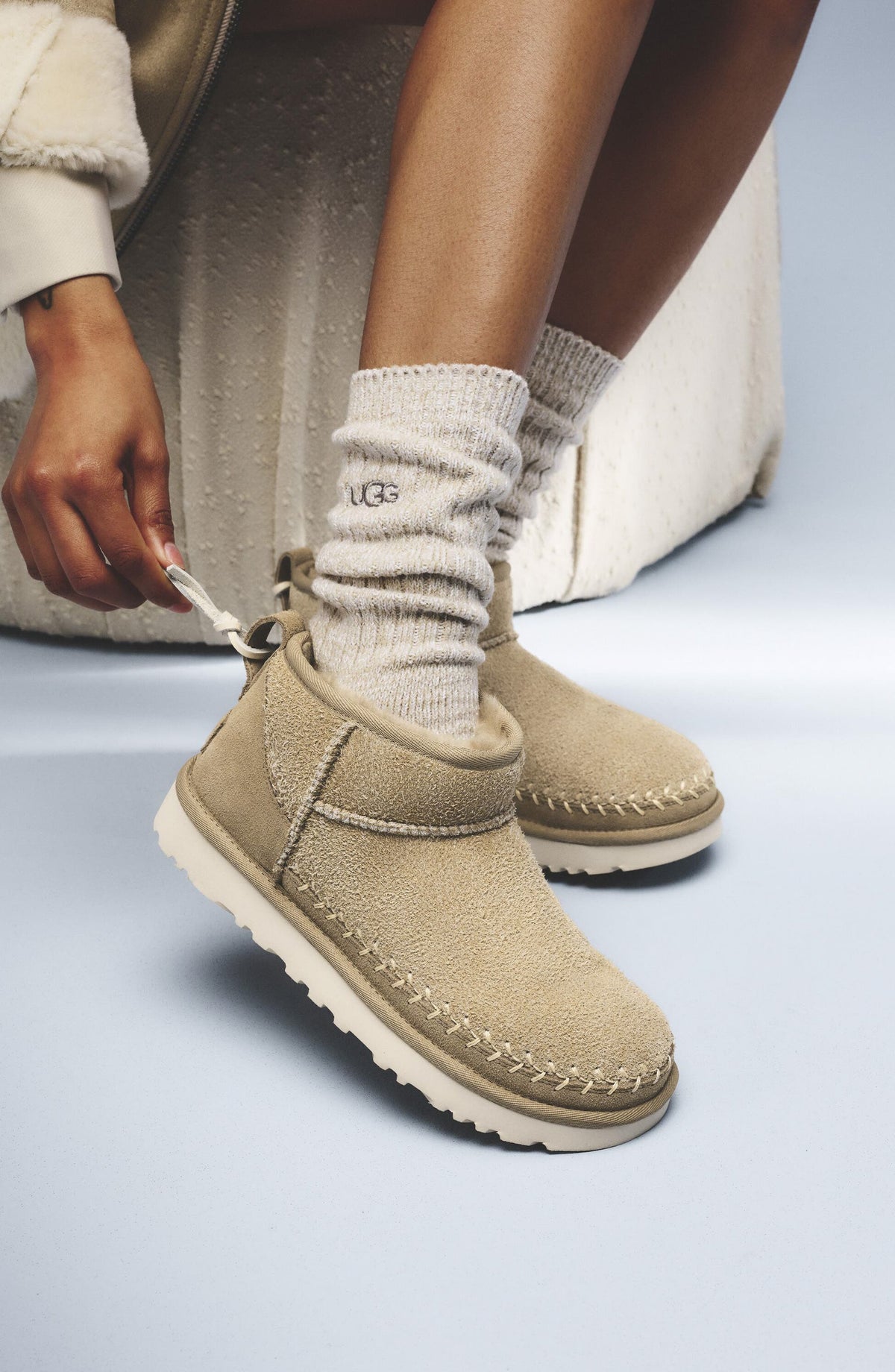 UGG Classic Ultra Mini Biarritz Bootie - Mustard Seed