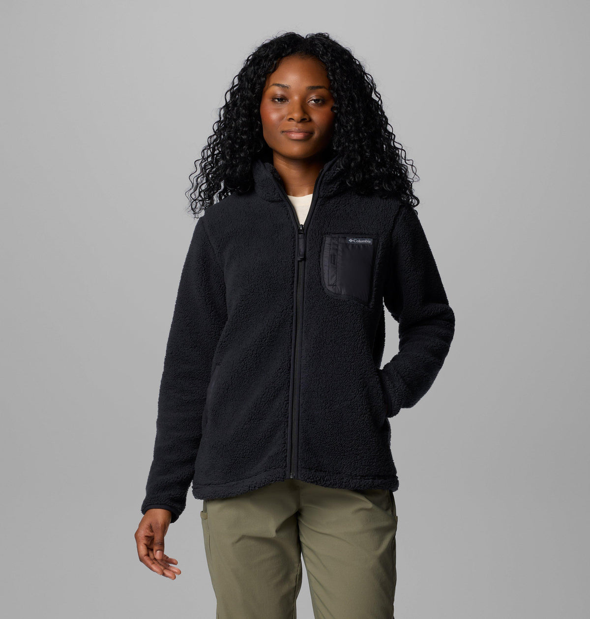 Columbia Women's West Bend Full Zip II Fleece Jacket Black front