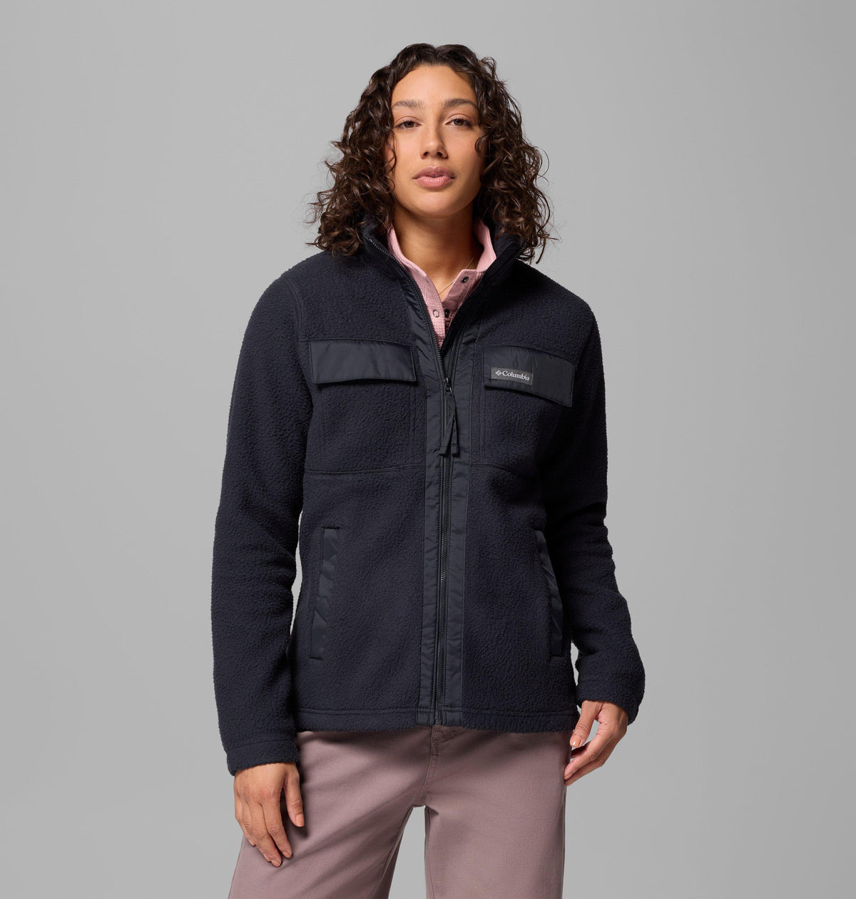 Columbia Women's Juniper Peak Full Zip Fleece Black front