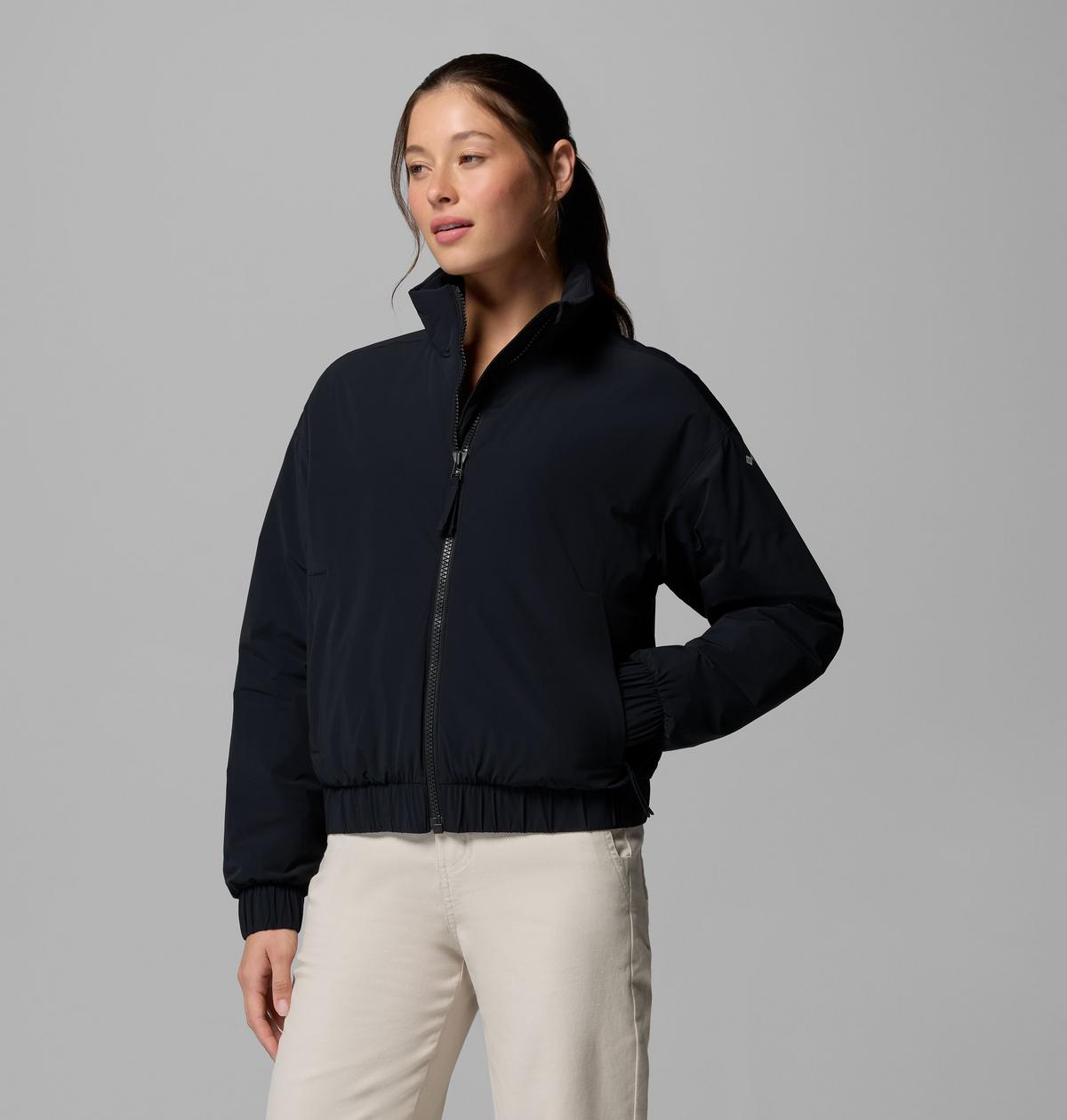 Columbia Women's AmazeStretch Insulated Bomber Jacket - Black detail
