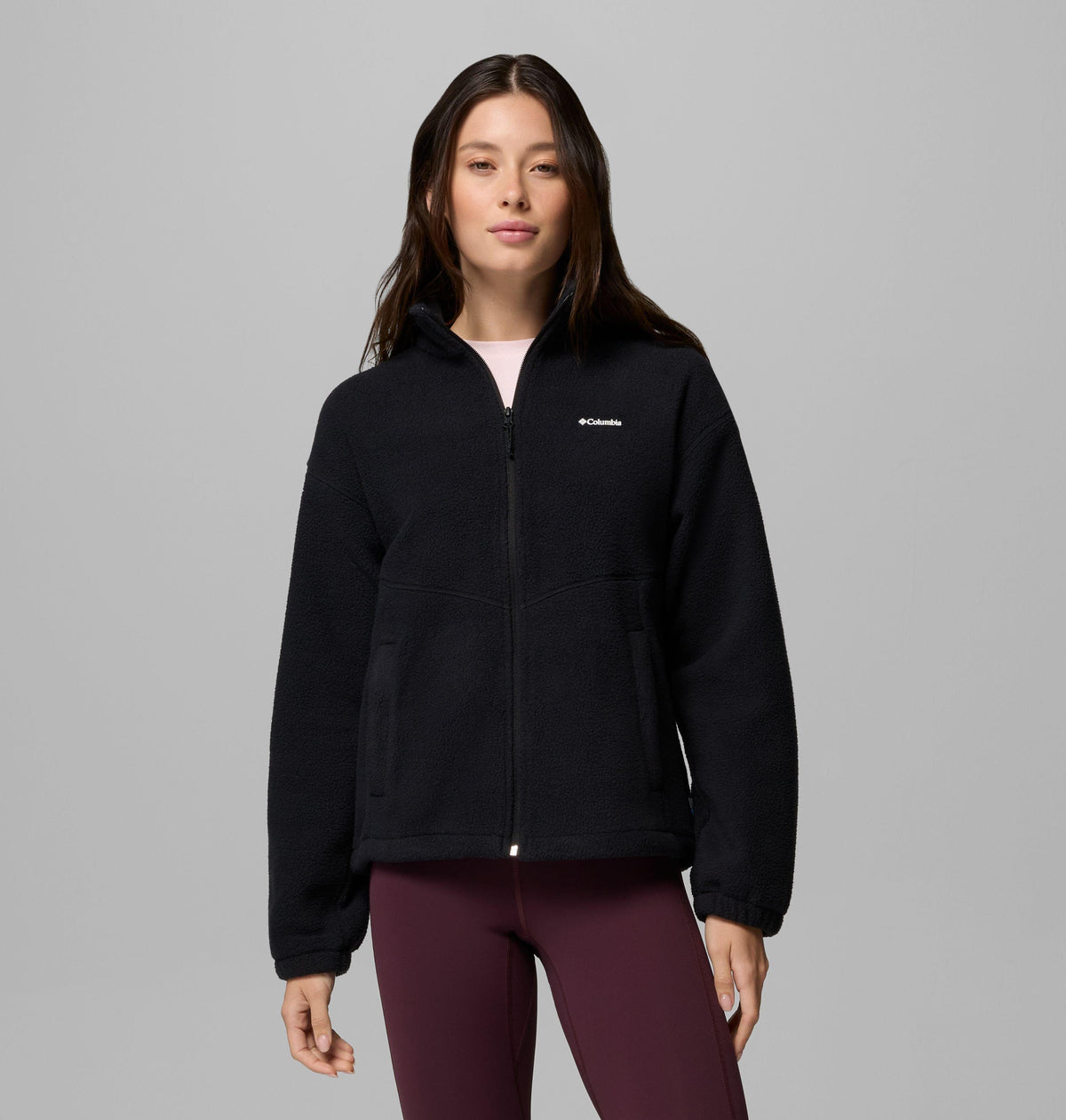 Columbia Women's Timber Meadow MTR Fleece Full Zip Black front