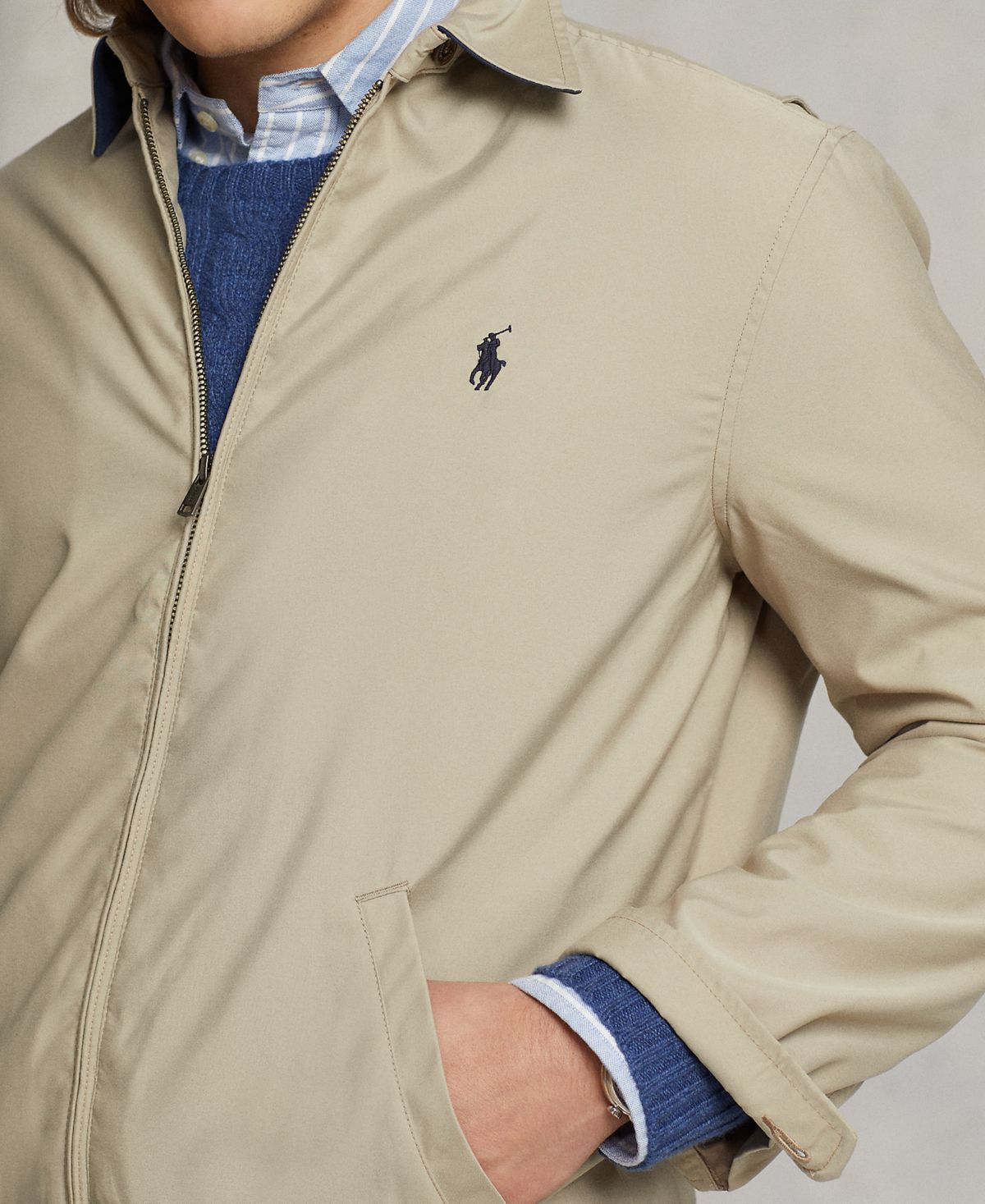 Ralph Lauren Men's Lightweight Windbreaker - Khaki