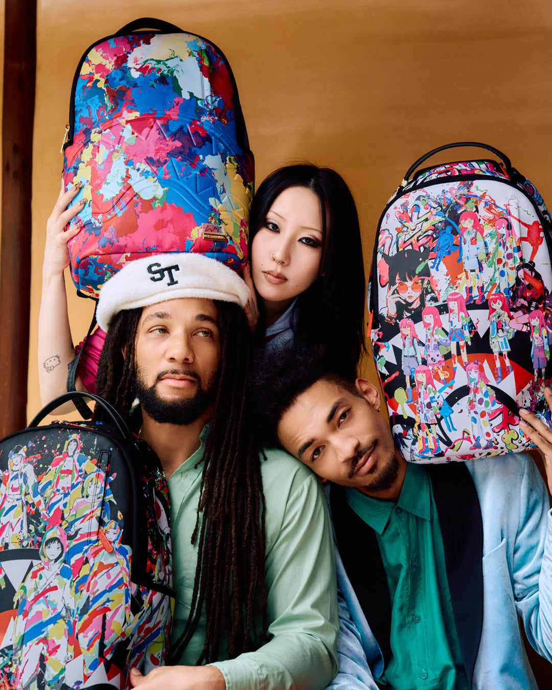 Sprayground Collaboration Hideki Saijo Abstract Flow Backpack