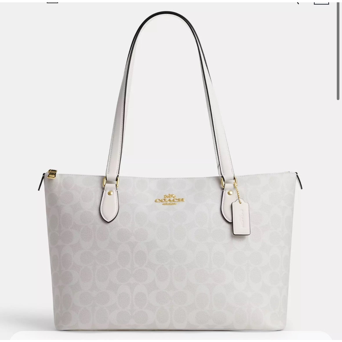 Coach Gallery Tote Bag Signature Canvas