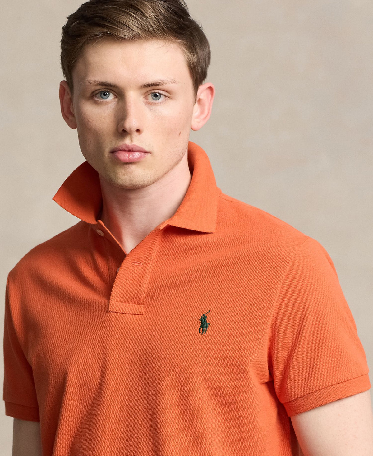 Ralph Lauren Men's Classic-Fit Cotton Polo Shirt - College Orange